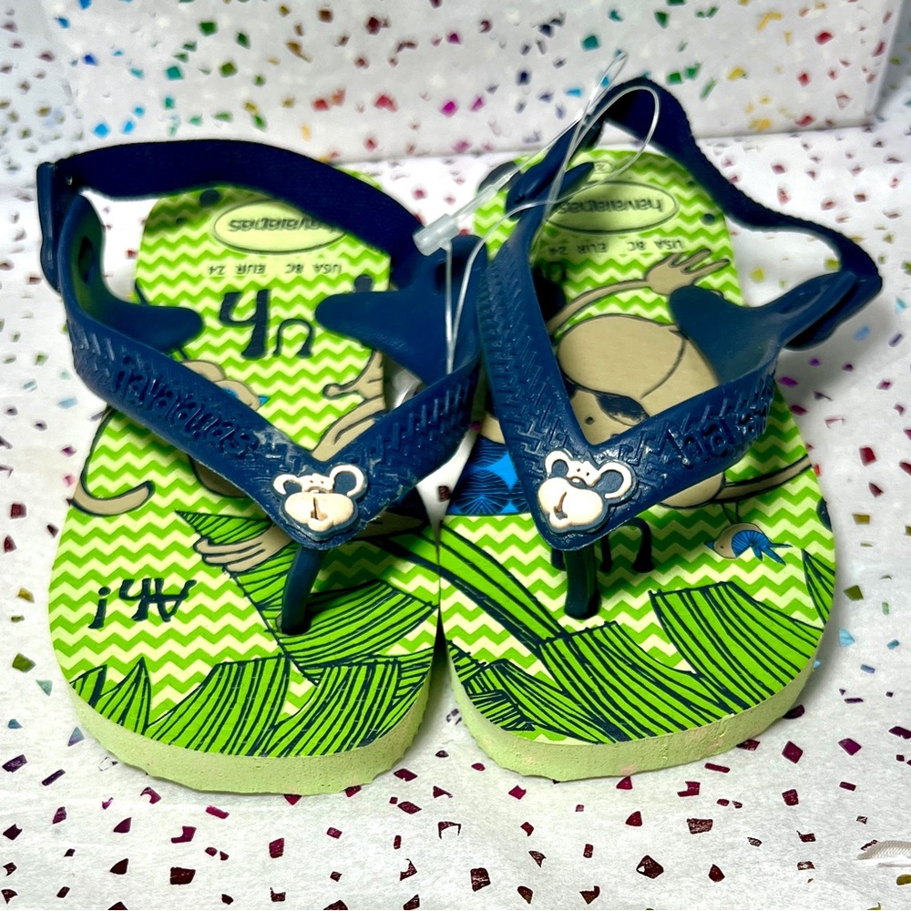 Havaianas Baby Pets Flip Flops  Sz 8c/24